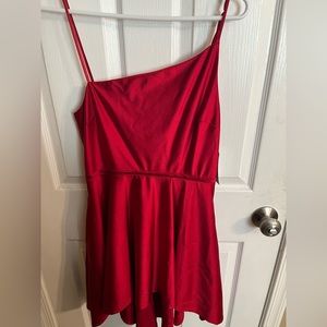 Red High Low formal dress